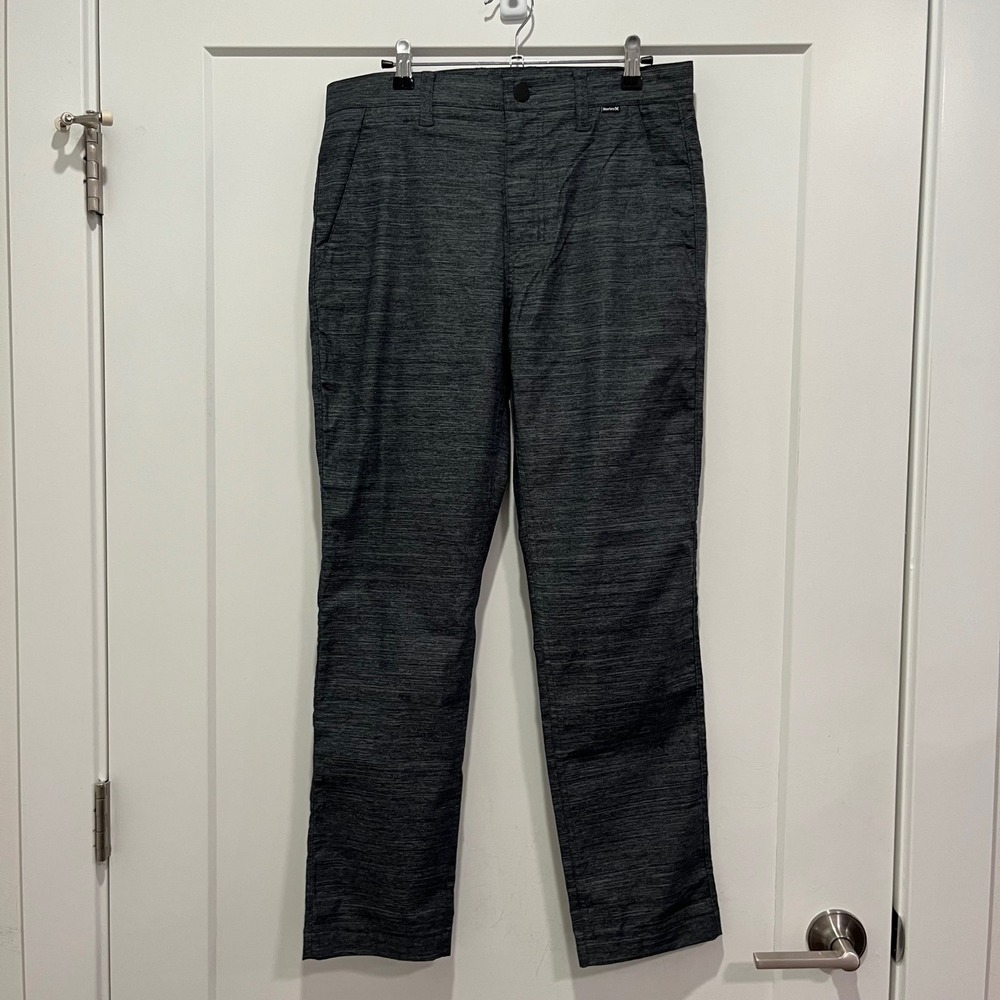 Hurley H2O-Dri Slim Fit Chino Pants Mens 29 Charcoal Grey Heather MPT0000940